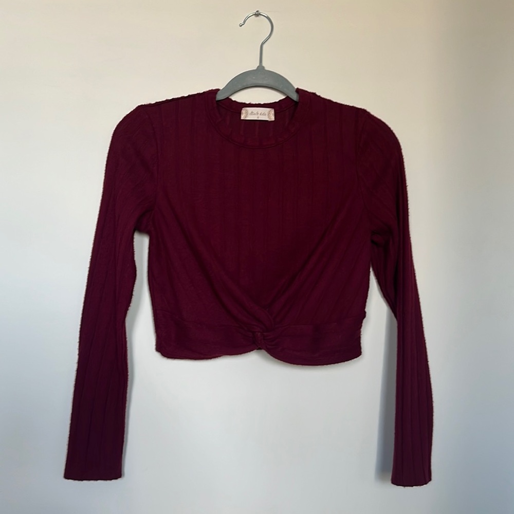 Altar’d State Maroon Long Sleeve